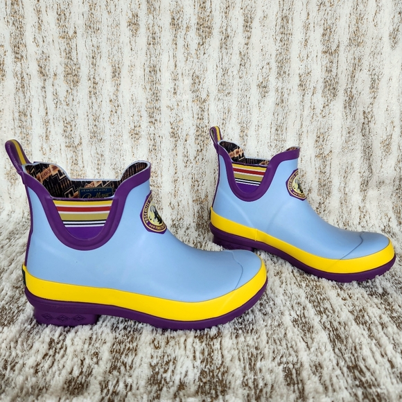 Pendleton Ankle Rain Boots Yosemite California National Park Blue Women's Size 6 - Picture 10 of 16